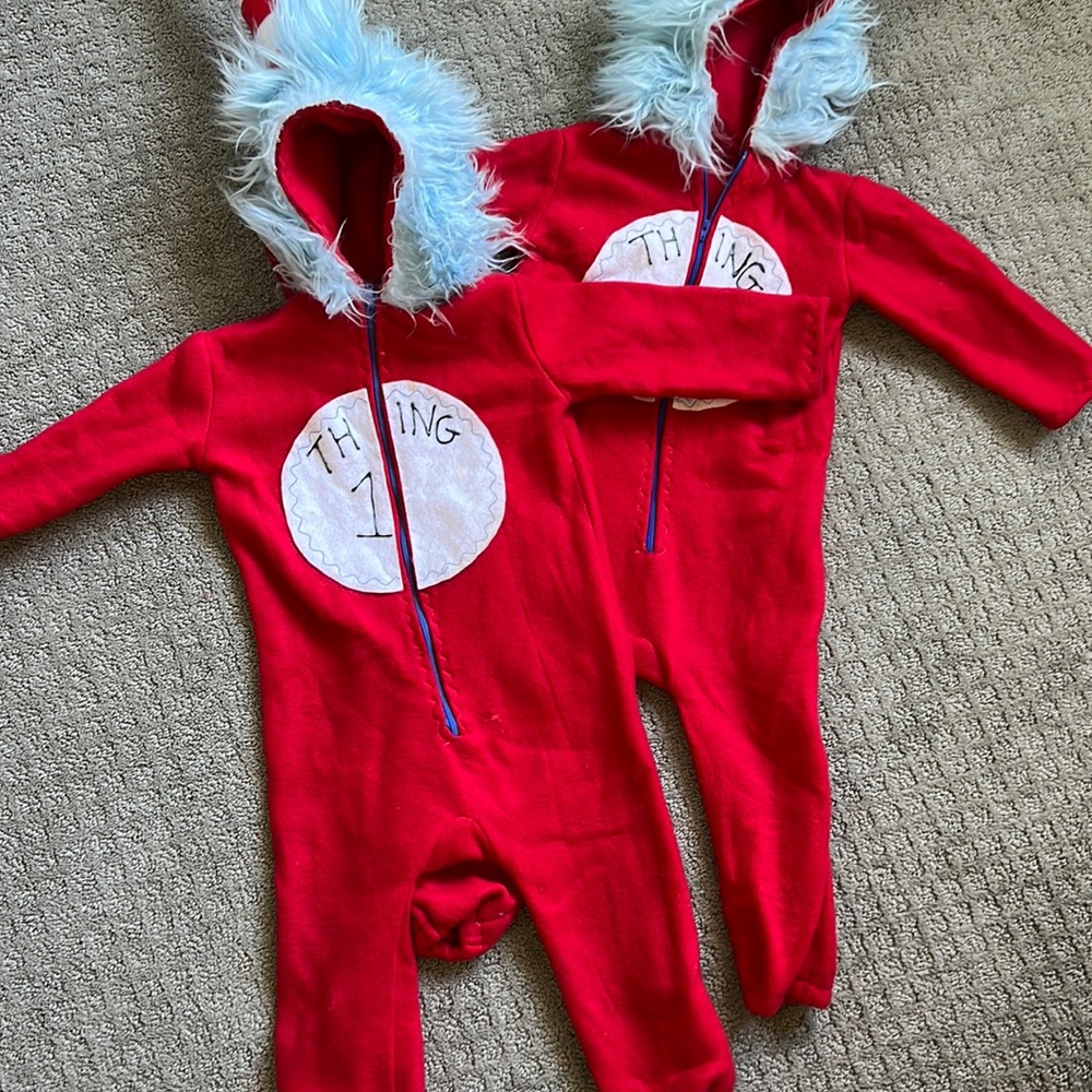Thing 1 & 2 Dr Suess Halloween Costumes 2T